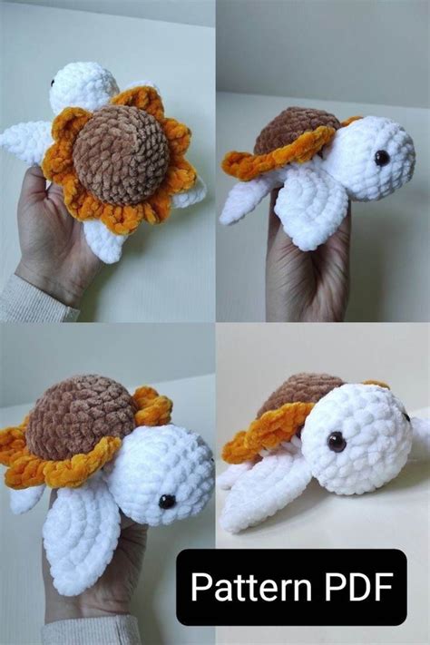 Sunflower Turtle Amigurumi Pattern - Etsy