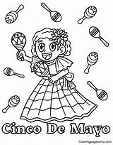 Cinco De Mayo Skull Coloring Pages sketch template