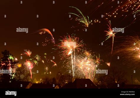 New year's eve fireworks germany hi-res stock photography and images ...