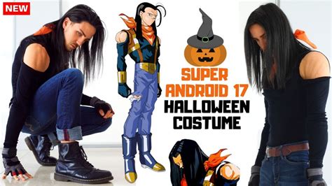 Super Android 17 Halloween Costume - For Guys with Long Hair - YouTube