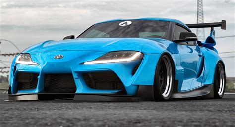 This Is What The New Toyota Supra Looks Like With A Widebody Kit | Carscoops