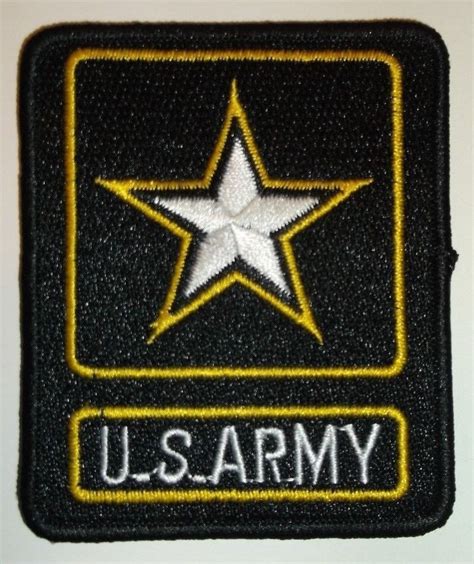 US Army Embroidered Patch~Rectangular~Iron or Sew On~Military~FREE ...