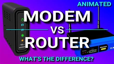 Modem vs Router - What's the difference? - YouTube