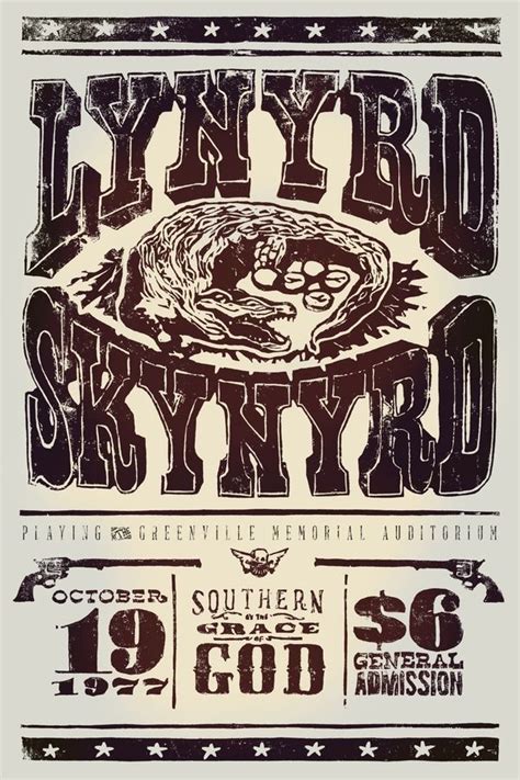 This item is unavailable | Etsy | Lynyrd skynyrd poster, Concert ...