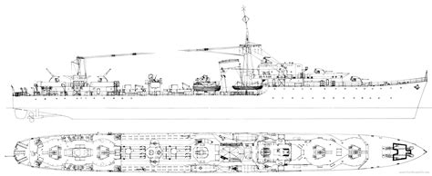 Blueprints of HMS Lance (Destroyer) (1940)