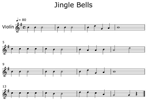 Jingle Bells - Sheet music for Violin