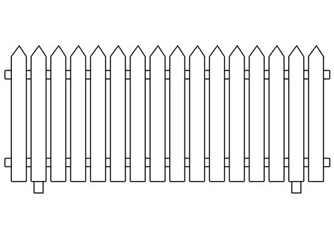 Clipart - White Picket Fence