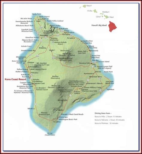 Kona Coast Resort Property Map - map : Resume Examples #WjYDxWjYKB