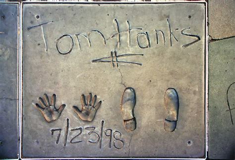 Tom Hanks handprint at Graumans Chinese Theatre, Hollywood… | Flickr