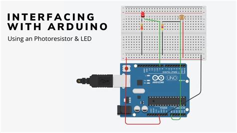 Circuit Design - Photoresistor, LED & Arduino - Tinkercard - YouTube