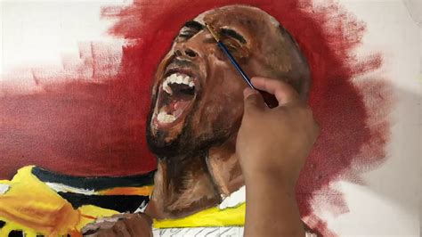 Kobe Bryant Painting (time-lapse) - YouTube