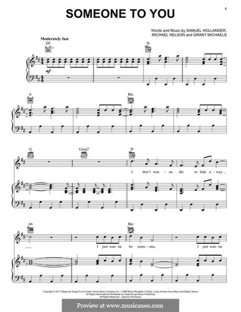 Someone To You (BANNERS) by G. Michaels - sheet music on MusicaNeo