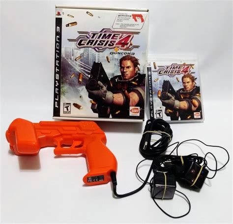 Time Crisis 4 Playstation PS3 Video Game Guncon 3 Sensors Complete in ...