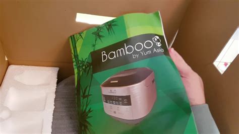 Bamboo induction heating rice cooker unboxing - YouTube