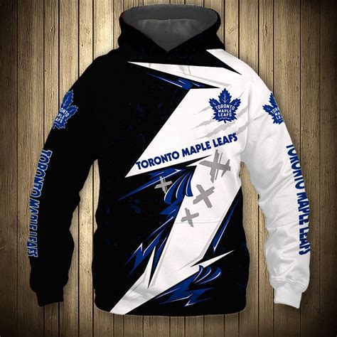 Toronto Maple Leafs Hoodie 3D thunder design cheap Pullover NHL -Jack ...