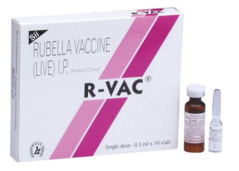 Rvac Vaccine Rubella, SERUM INSTITUTE, 0.5 ML Vial at best price in Mumbai