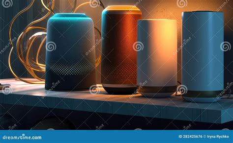 Smart Speakers in Modern Room, AI Generated Stock Photo - Image of information, equipment: 282425676