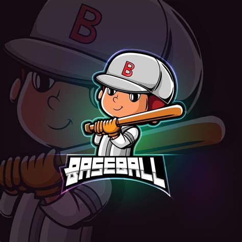 Baseball mascot esport logo design 4857759 Vector Art at Vecteezy