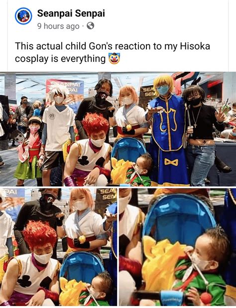 This actual child Gon's reaction to my Hisoka cosplay is everything 🤡 | by Seanpaisen : r ...