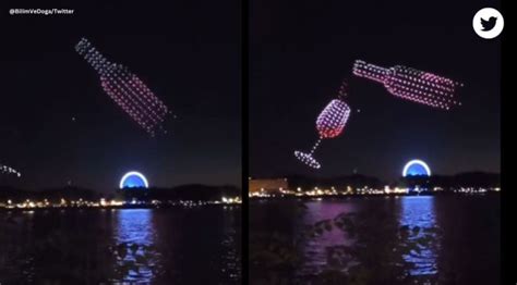 France celebrates wine festival by replacing fireworks with a drone ...