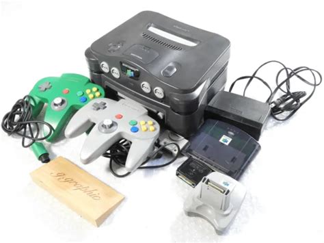 NINTENDO 64DD CONSOLE N64 System with Controller Green and Gray Japan £1,181.14 - PicClick UK