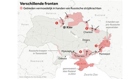 In kaart gebracht: het verloop van de oorlog in Oekraïne tot nu toe