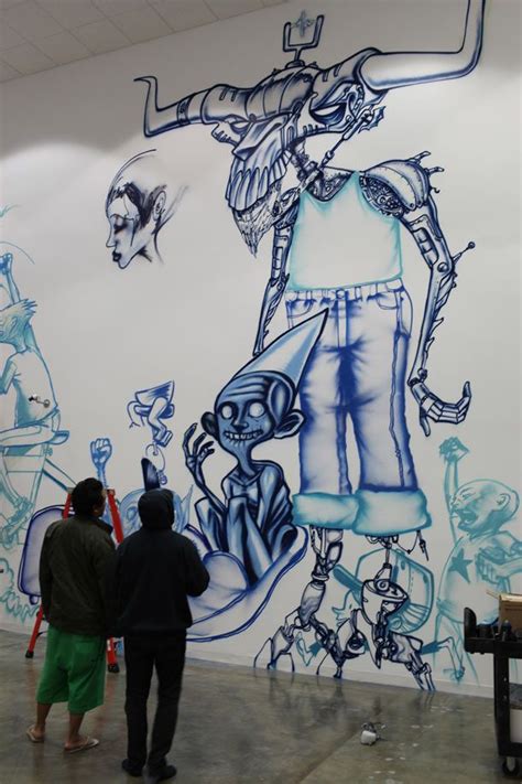 David Choe Paints Graffiti-Style Art at Facebook's New Headquarters | Graffiti style art, David ...