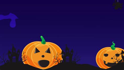 Halloween Night Background 4K Animation. Pumpkin 28341228 Stock Video at Vecteezy