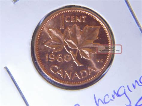 Canadian Penny 1960 Slightly Hanging 0