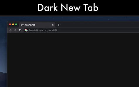 Dark New Tab - Chrome Web Store