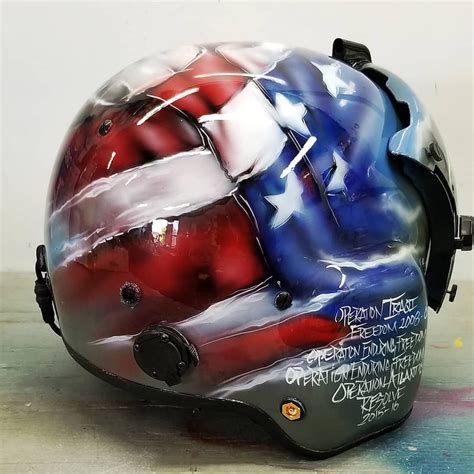 American Flag Custom Army Helmet - Paint By A Girl