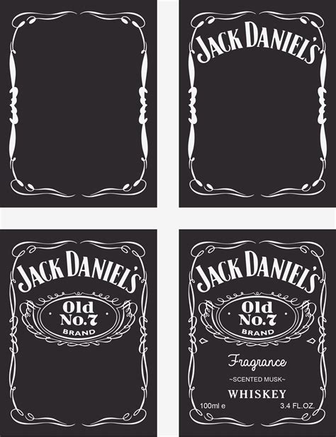 Whiskey Bottle Labels Template Unique Custom Jack Daniels Label Template Trovoadasonhos | Jack ...