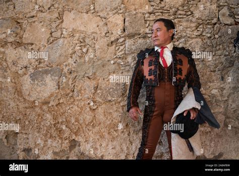 Mexican Matadors prepare as they wait to enter the ring for their bullfights at the Plaza de ...