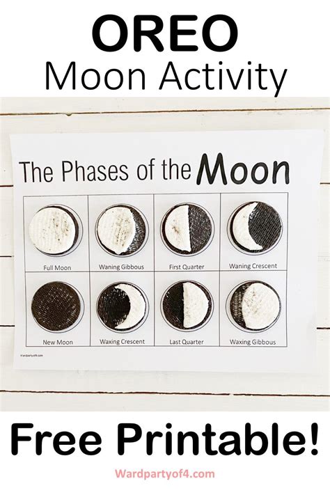 OREO Moon Activity! | Moon activities, Moon lessons, Moon for kids