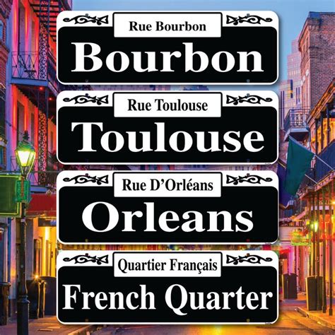 New Orleans French Quarter Street Signs Home of Mardi Gras - Etsy