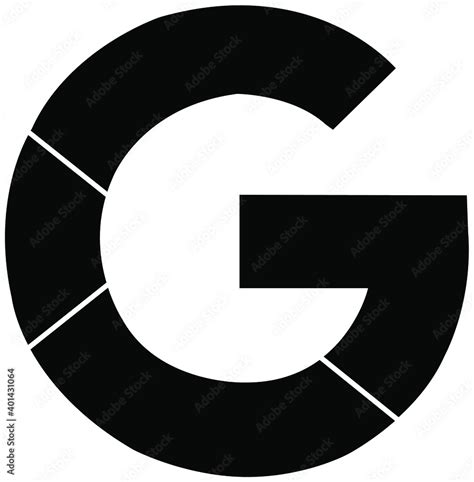 Black and White Google Icon Vector 素材庫向量圖 | Adobe Stock