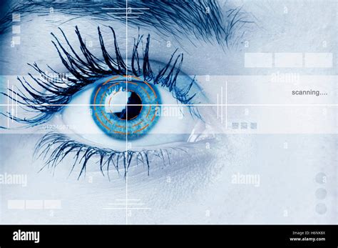 biometric retina scan Stock Photo - Alamy