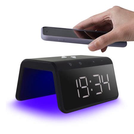 Ksix Smart Alarm Clock 2 With Qi Fast Charge Wireless Charger - Black