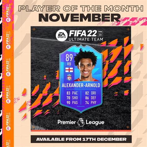 FIFA 22 SBC Trent Alexander-Arnold POTM Premier League November ...