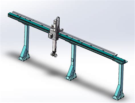 gantry robot | 3D CAD Model Library | GrabCAD