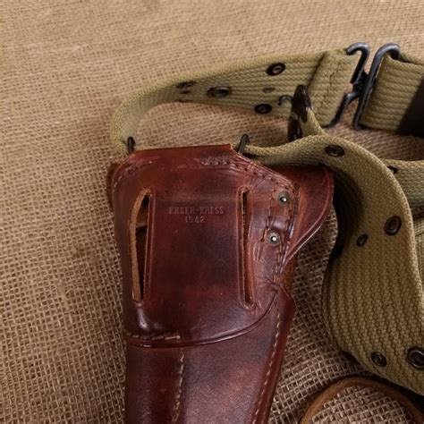 WWII M1916 Leather Holster | Colt 1911 | Old Arms of Idaho, LLC