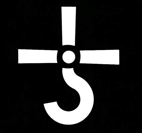 Blue Öyster Cult logo (stylized version of the ancient alchemical symbol of Saturn) Cross Symbol ...