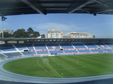 Interior Estadio del Restelo, Lisboa, Portugal. Capacidad 32.500 espectadores, equipo Belenenses