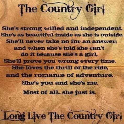 Country Girl | Country girl quotes, Country quotes, Girl quotes