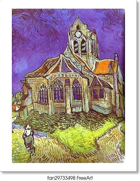 Free art print of The Church in Auvers by Vincent Van Gogh. June 1890 ...