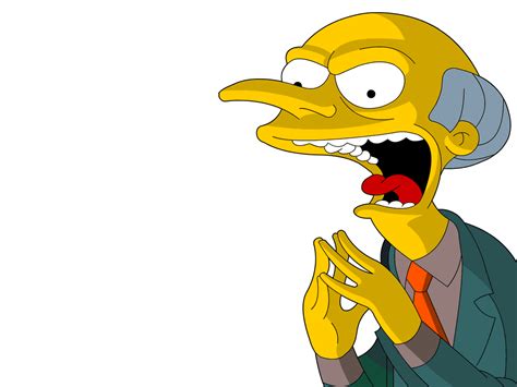 Simpsons Wallpaper: Mr Burns Evil Laugh Wallpaper