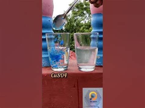 Easy Science Experiment With CuSO4_Colour Changing Experiment_Salted Water vs CuSO4 _Reaction ...