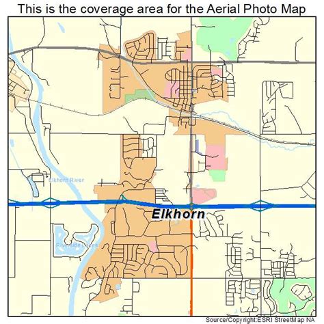 Aerial Photography Map of Elkhorn, NE Nebraska