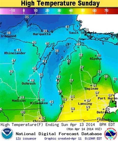 Michigan weekend weather: Temps climb to 70s south, very wet north ...