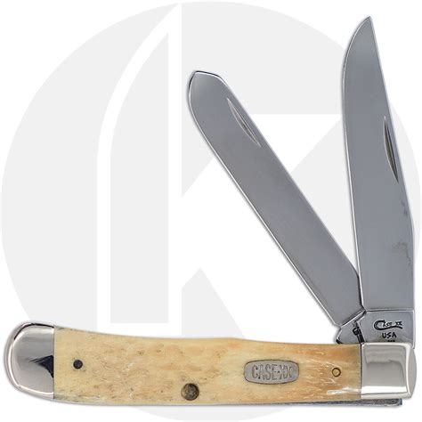 Case Trapper Knife 02177 - Jigged White Bone - 6254SS - Discontinued - BNIB